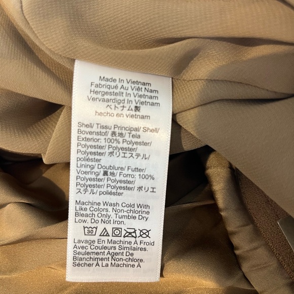 J crew NEW Gwyneth pleated slip skirt camel size Small $128 Lagenlook midi - Picture 12 of 13